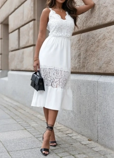 Dámské šaty BOHO 6114811-1 bílá M