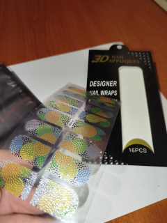 3D luxusní nálepky na nehty 007